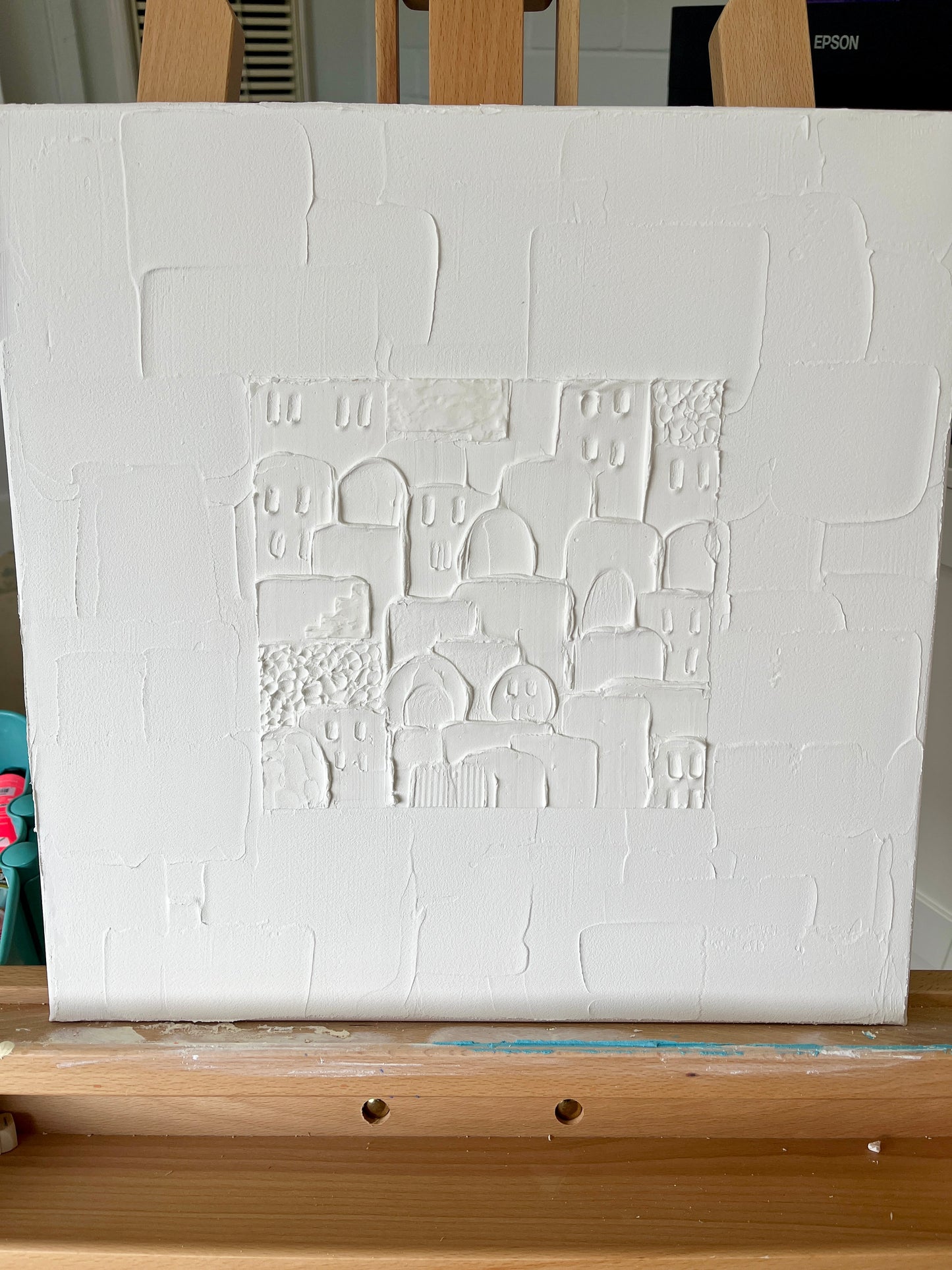 Explore the Town 40 x 40cm a)