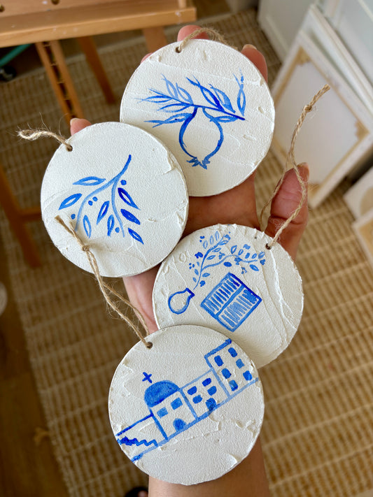 Set of 4 Island Xmas Ornaments